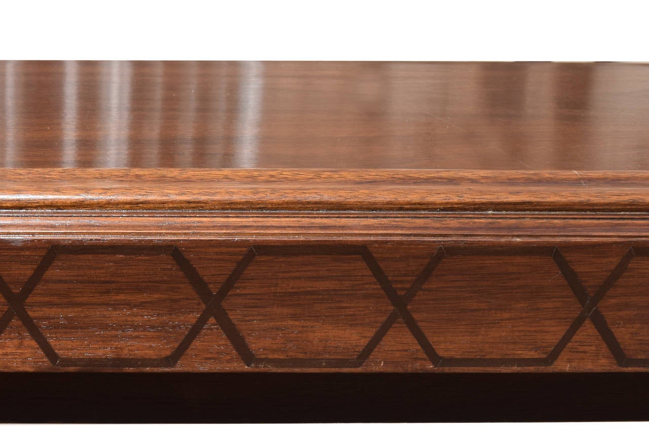 Inlay American Inlaid Library Table