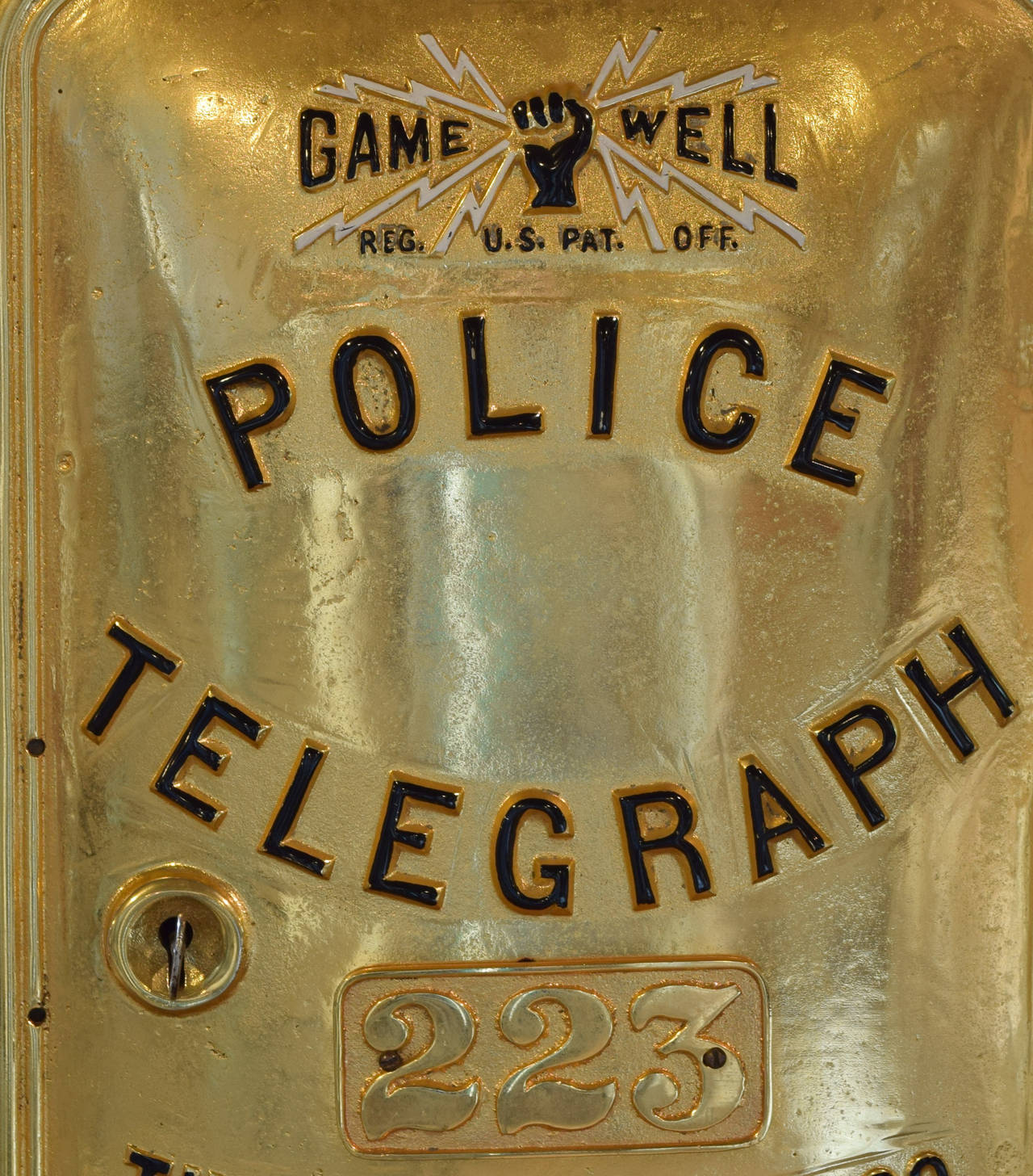 American Gold Plated Police Call Box and Light 1
