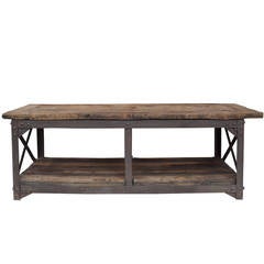 Industrial Wood and Steel Table