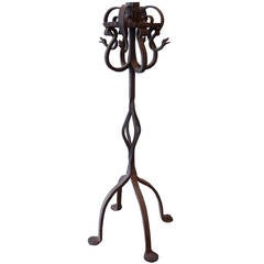 Wrought Iron Candle Stand by Jose Thenee