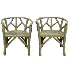 Pair of Faux Bois Chairs