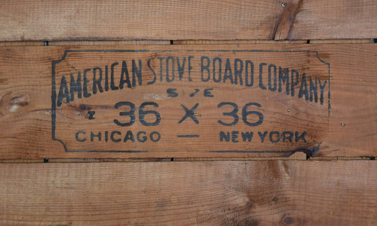 American Louis Sullivan Lithographed Stove Board, 1920