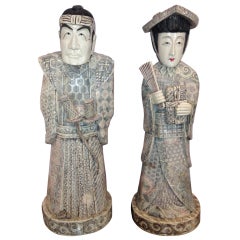 Pair of Ivory STATUES