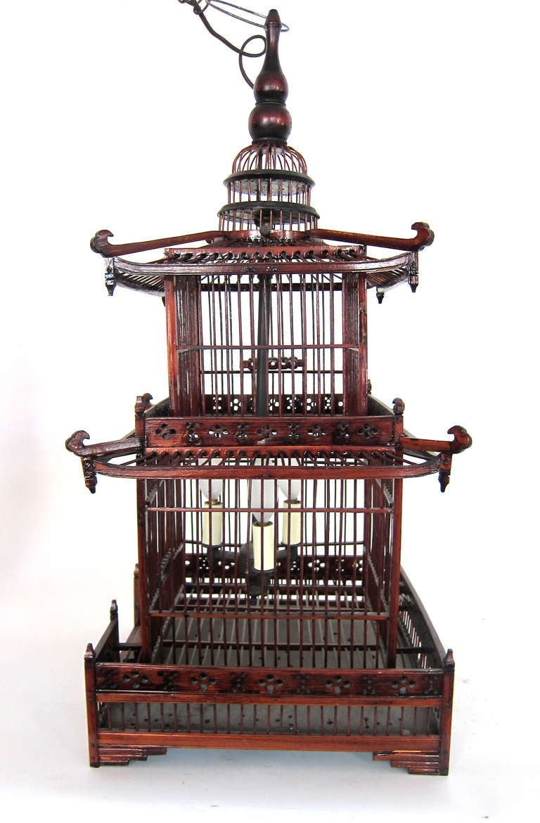 20th Century Chinese Pagoda Chandelier