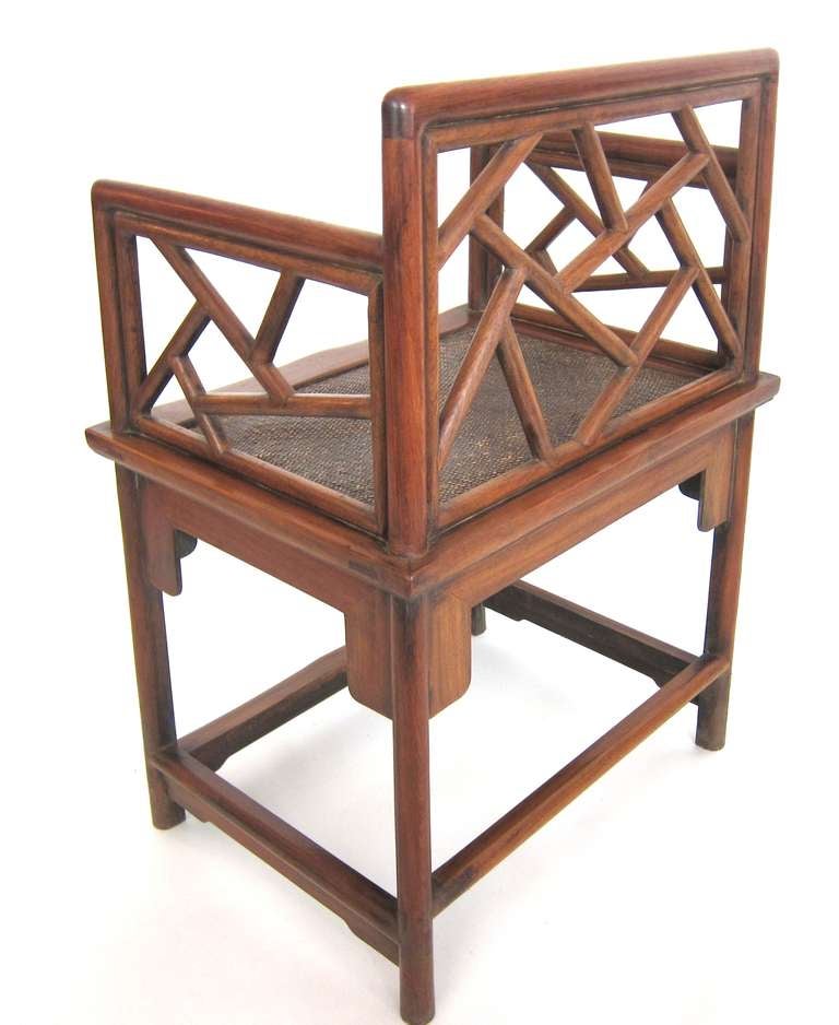 Wood Pair of Rare Chinese Huanghuali Armchairs