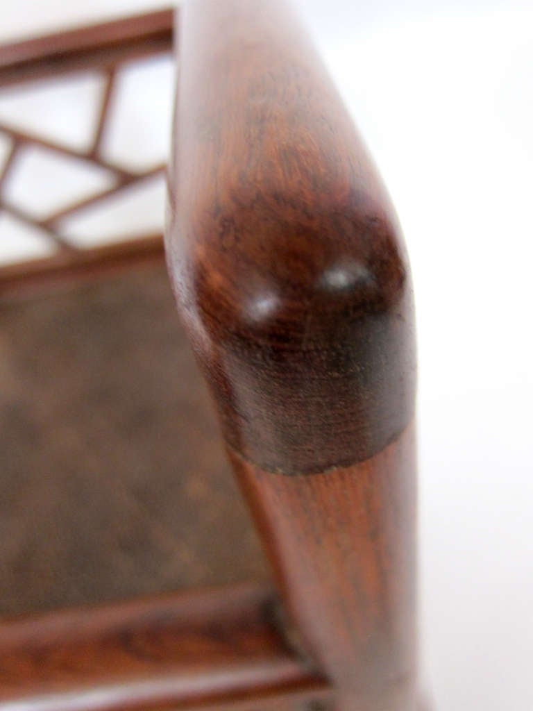 Pair of Rare Chinese Huanghuali Armchairs 2