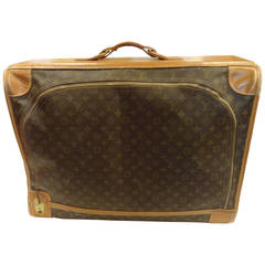 Valise/Luggage en cuir vintage Louis Vuitton