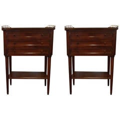 Pair of Directoire Style Night Stands
