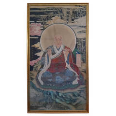 Antique Buddhist Arhat Monk Chinese Painting