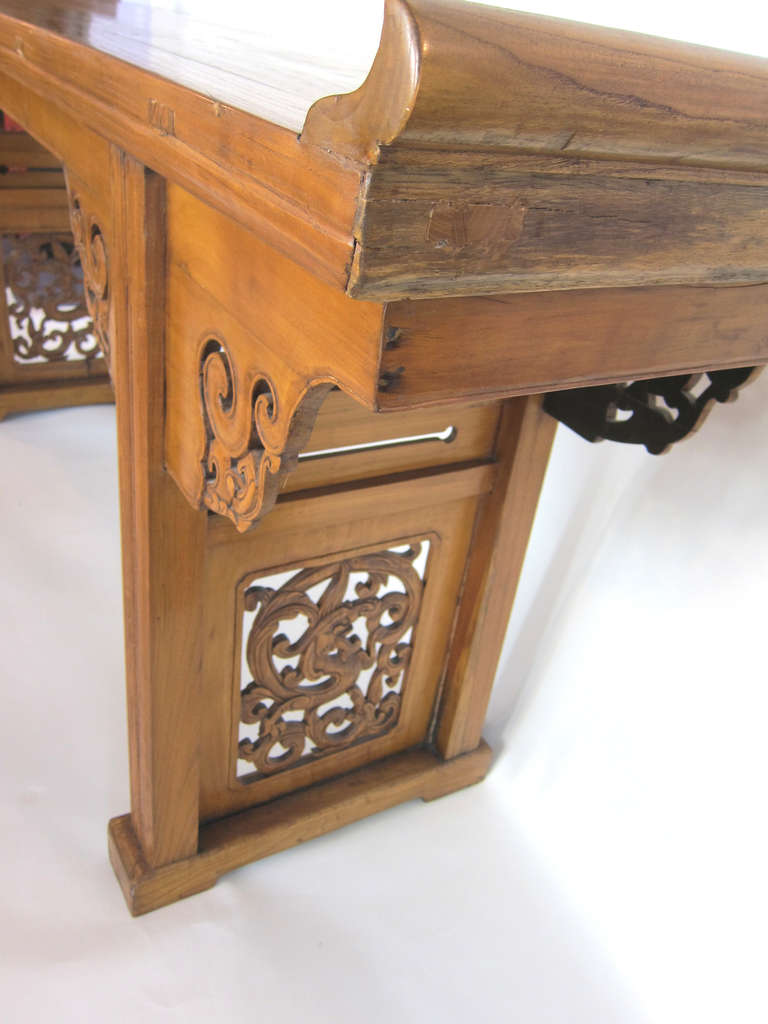 19th Century Chinese Elmwood Altar Table 2