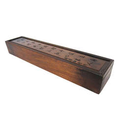 Chinese Huanghauli Scholar's Two Part Scroll Box