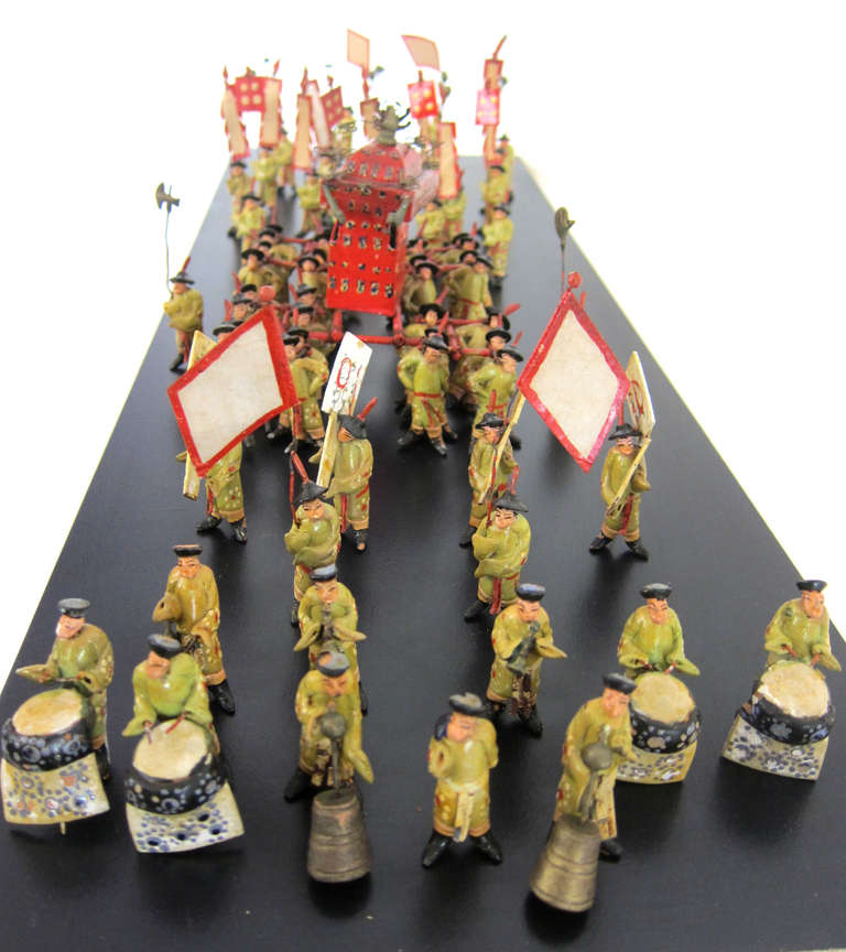 Chinese Toy Figures of a Wedding Parade Procession 1
