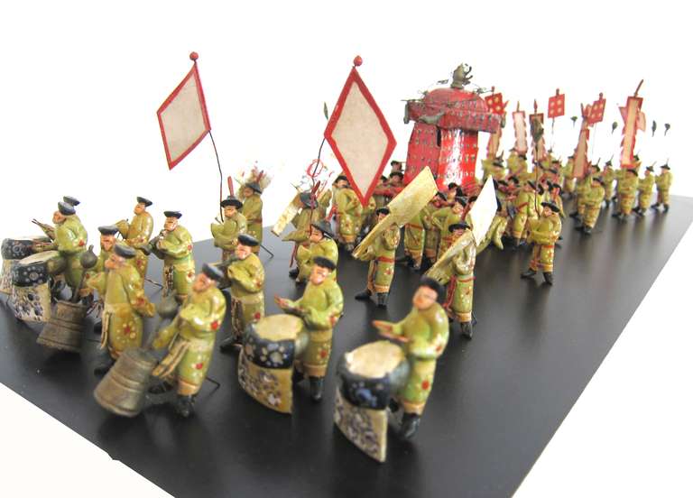 Chinese Toy Figures of a Wedding Parade Procession 3