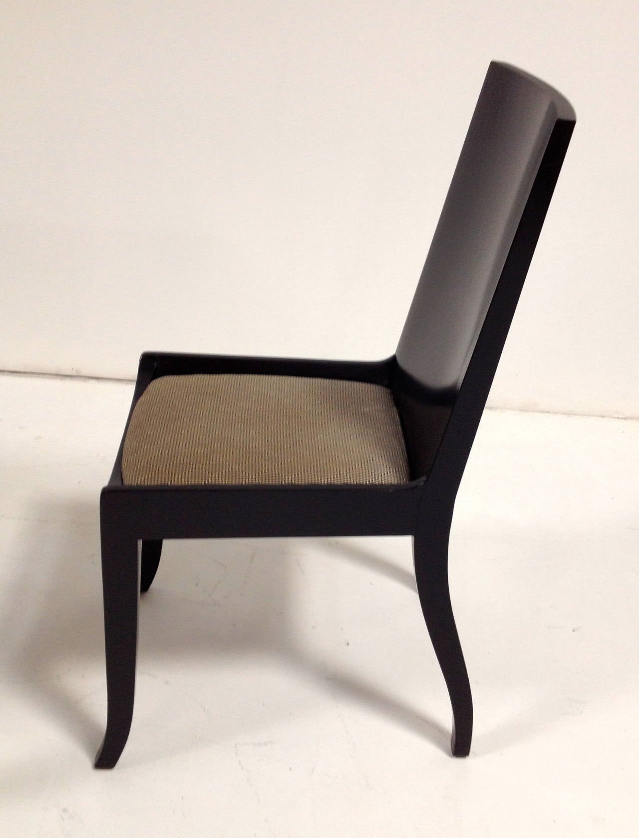 Modern Black Desk with Chair