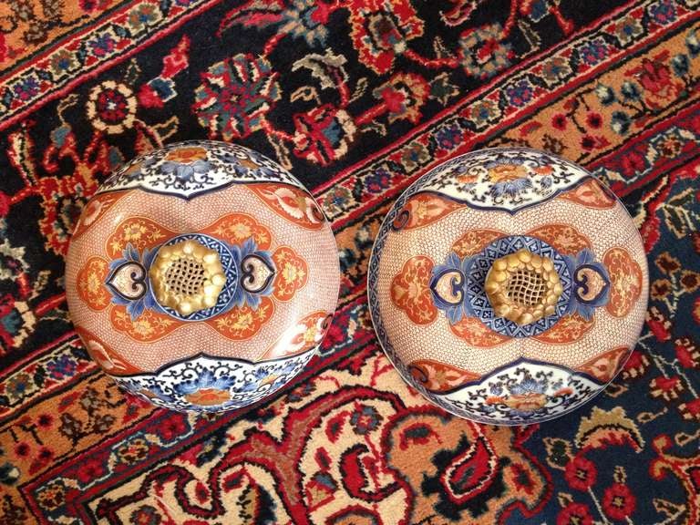 Rare Pair Of Japanese Mari Tureens / Containers