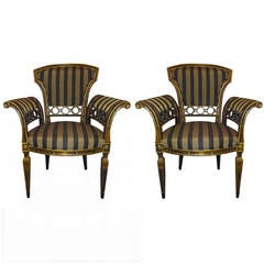 Pair of Italian Painted Armchairs