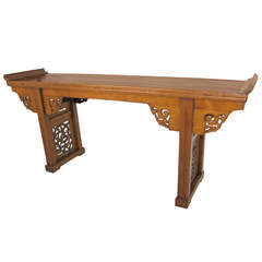 19th Century Chinese Elmwood Altar Table
