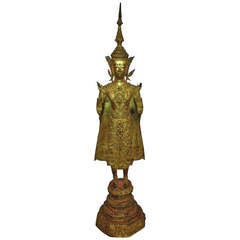 Thai Gold Bronze Buddha Thai Gold Bronze Buddha