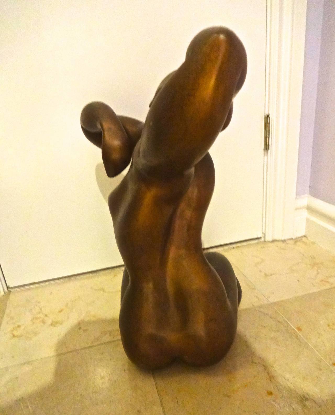 Bronze Nude Female Sculpture In Excellent Condition In Sarasota, FL