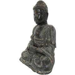 19th Century Chinese Bronze Seated Buddha