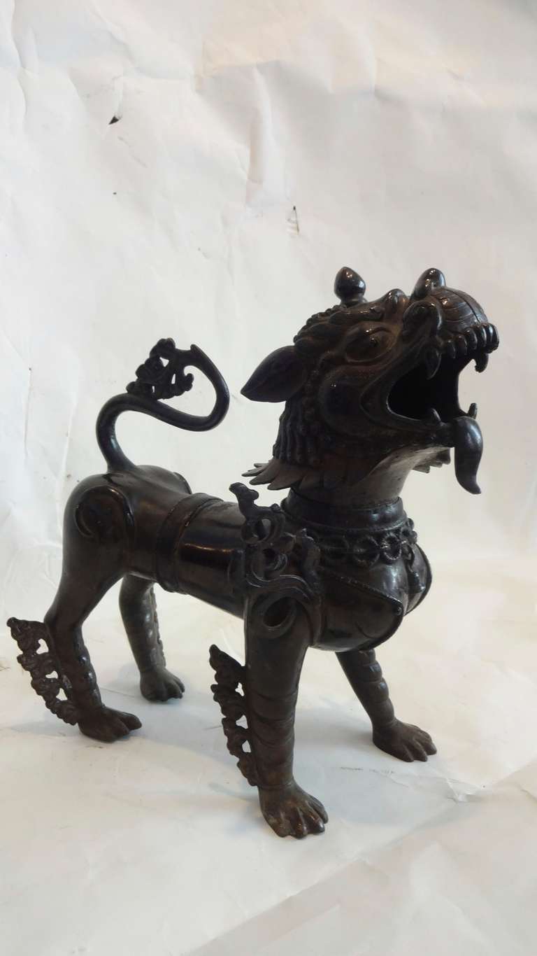 Bronze Temple Dog 1