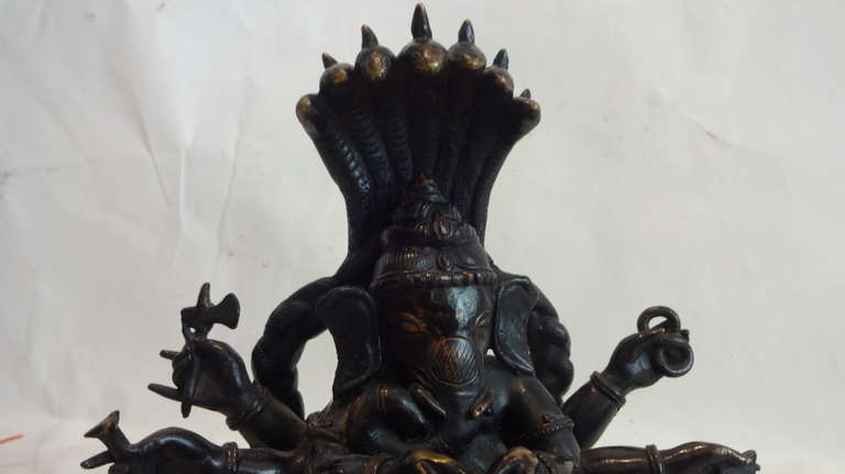 Rare Erotica Bronze Ganesh 4