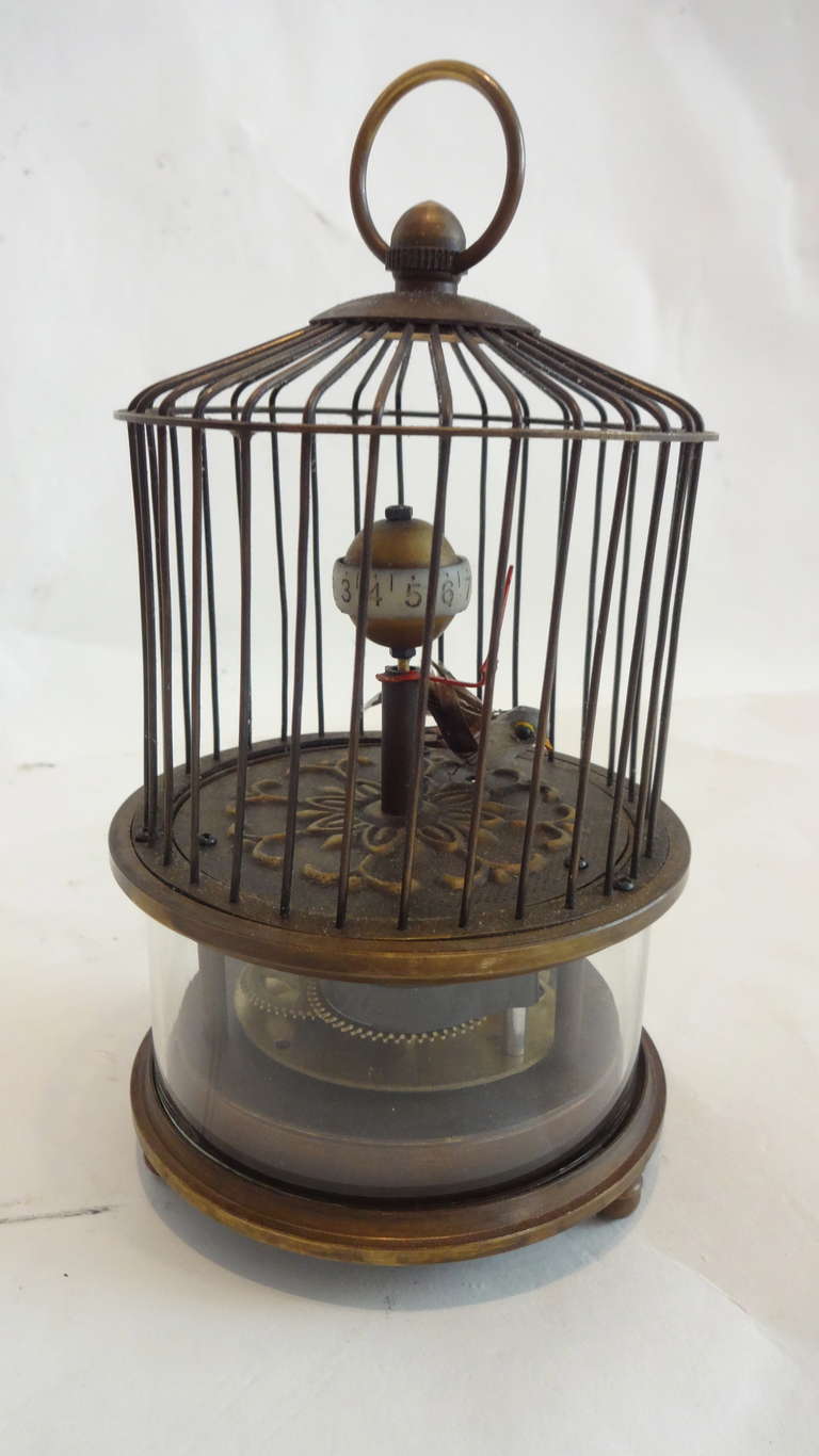 Chinese Bird in a Cage Musical Clock