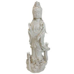 Antique Blanc de Chine Statue