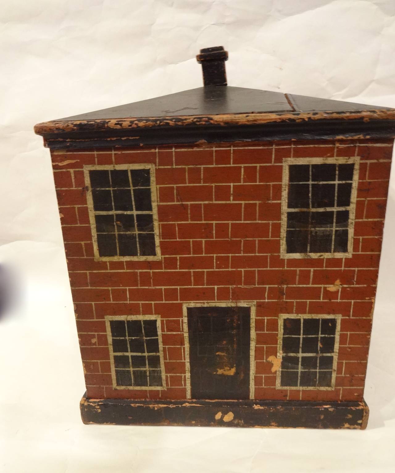 Hand-Painted English Victorian Ballot Box
