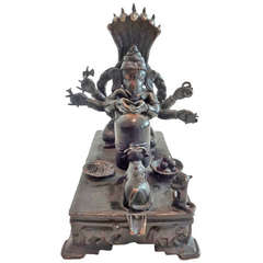 Rare Erotica Bronze Ganesh