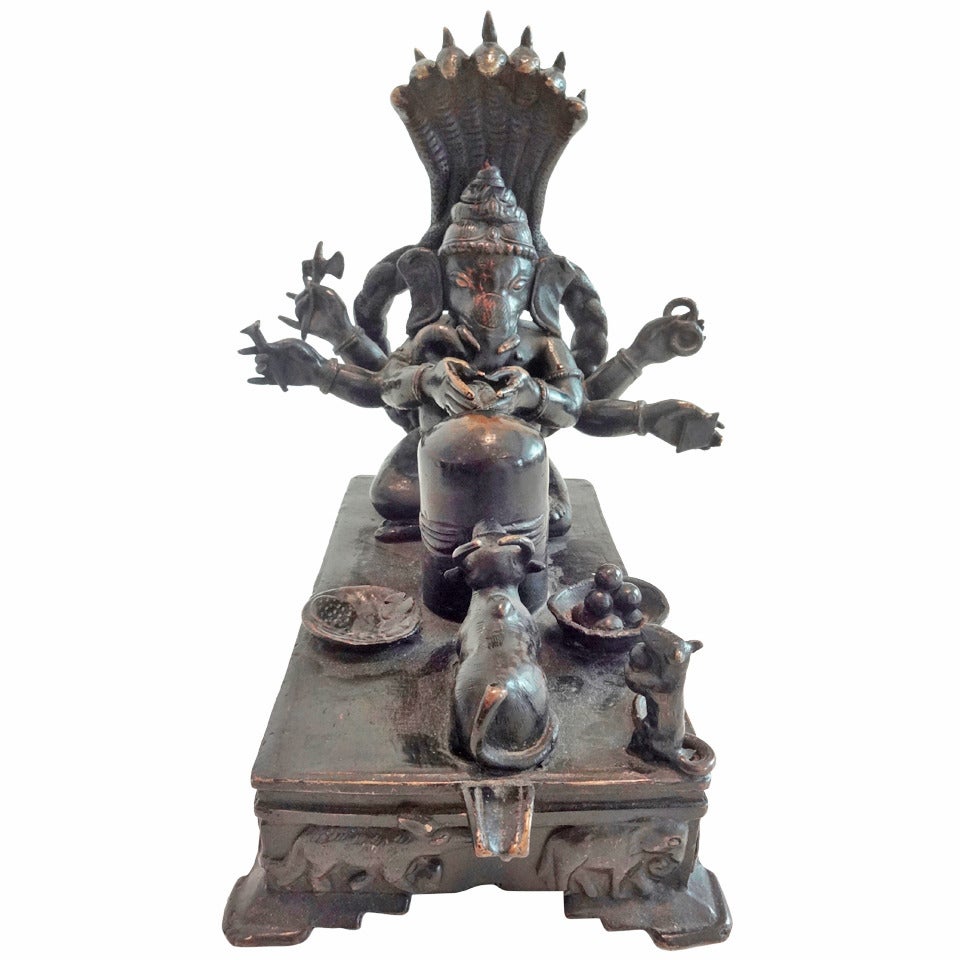 Rare Erotica Bronze Ganesh