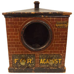 Antique English Victorian Ballot Box