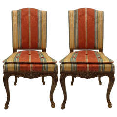 Pair of Regence Style Side Chairs
