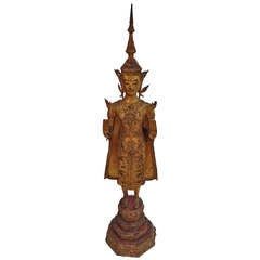 Antique Standing Thailand Buddha