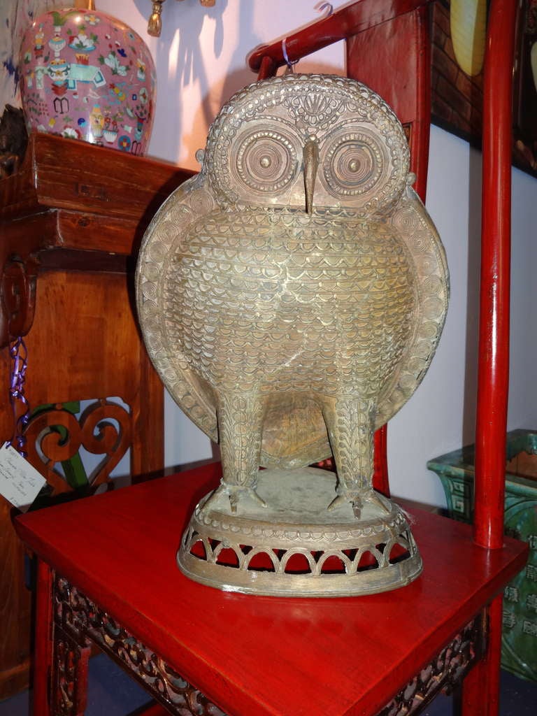 Bronze Owl Statue 1