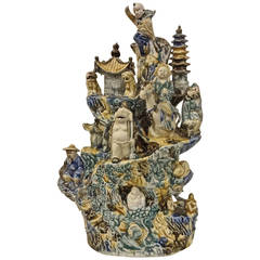 Chinese Porcelain Nursery Rhyme Statue