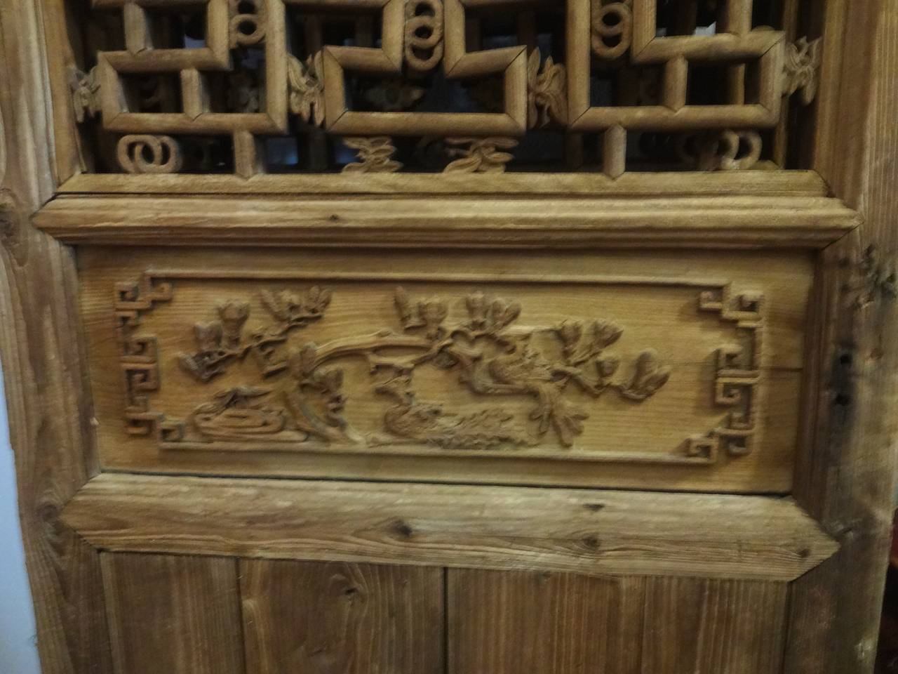 Carved Set of Four Chinese Screens