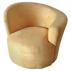 Nautilus Swivel Lounge Chair by Vladimir Kagan