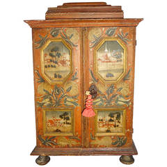 Miniature Bavarian Primitive Cabinet