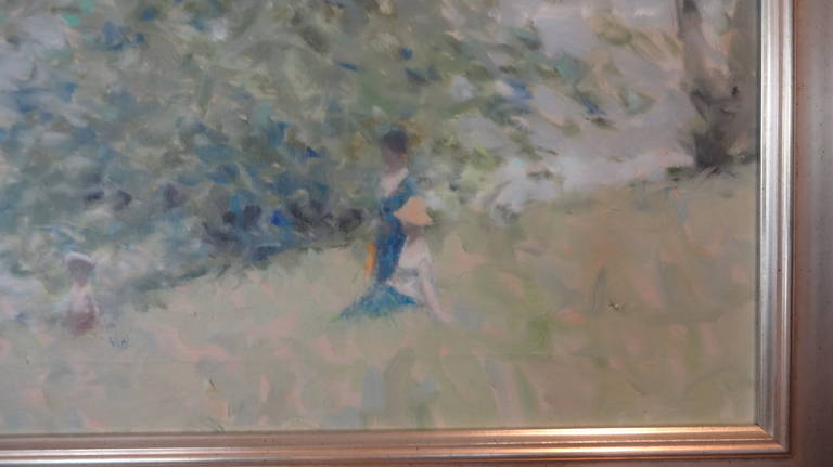 Oil Painting by Andre Gisson In Excellent Condition In Sarasota, FL