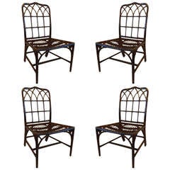 Set of 4 McGuire Side Chairs