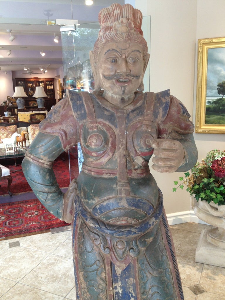 Pair of Chinese Guard Statues