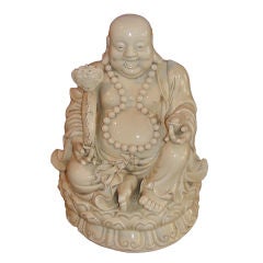 Blanc de chine Buddha "Hotei" God of Happiness