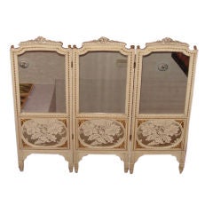 Antique Child's French Dressing Screen