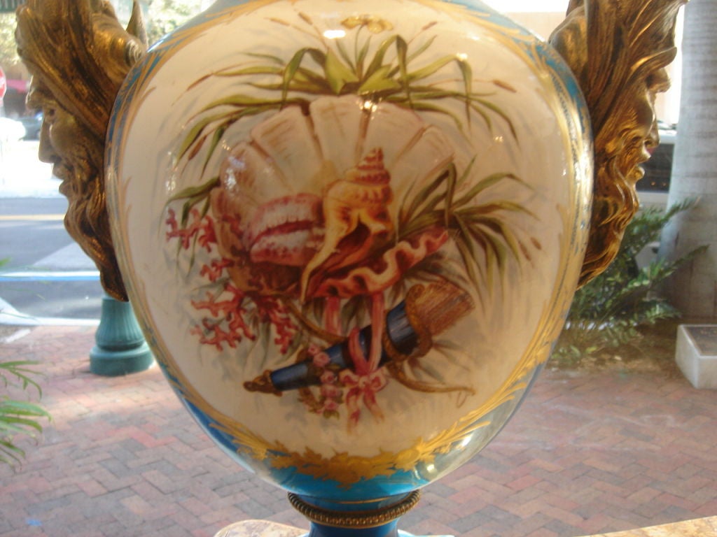 19th Century Pair of French Samson Sevres Style Lamps 