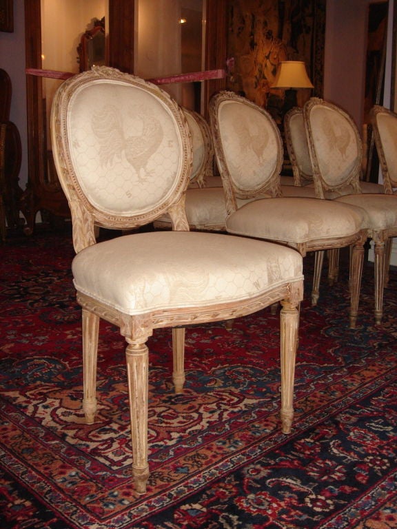 20th Century 12 Louis XVI Dining Chairs  Romanov