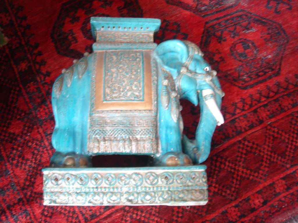 Pair of Elephant Stands/ Coffee Table 4