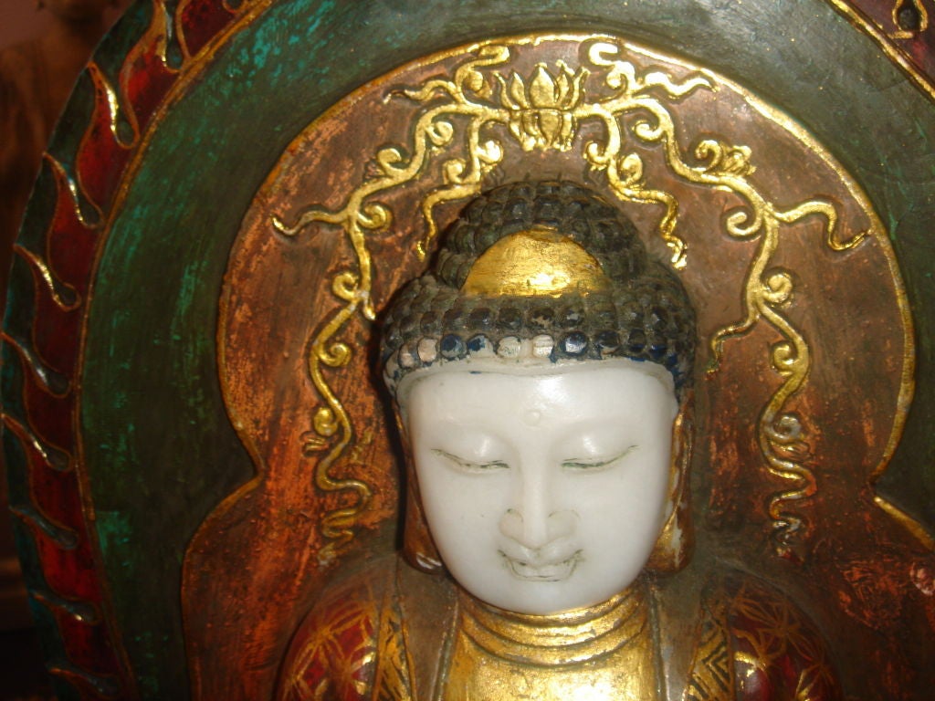 Rare Marble Buddha Statue 3