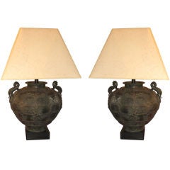 Pair of Bronze LAMPS