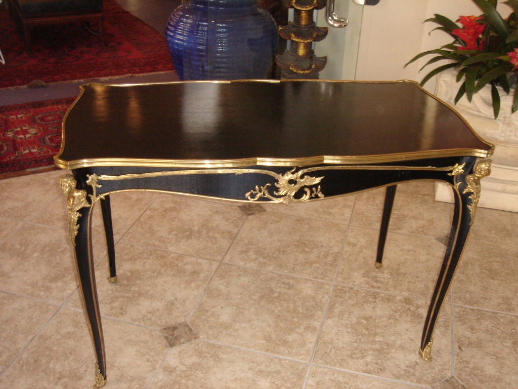 French Figural Salon Table/Desk